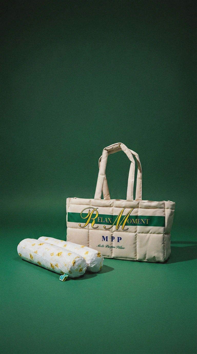 Relax Moment Floral Pillow Large Bag