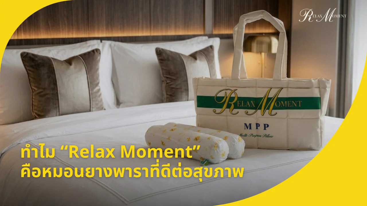 ทำไม หมอนสุขภาพ Relax Moment คือหมอนยางพาราที่ดีต่อสุขภาพ
